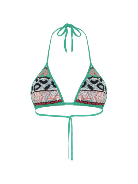  Laneus Knit Bikini Top - Green 