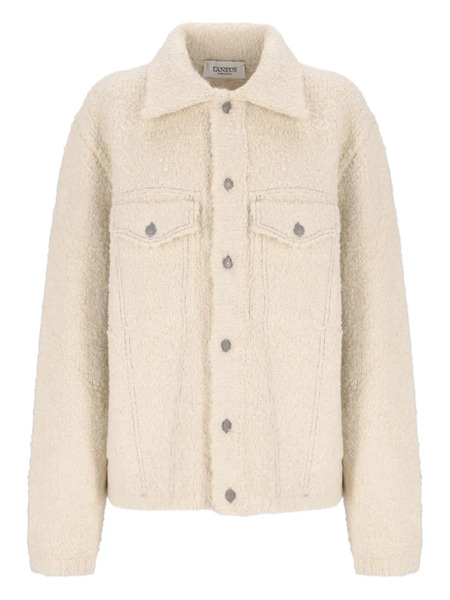  Laneus Knitted Buttoned Jacket - Neutrals 