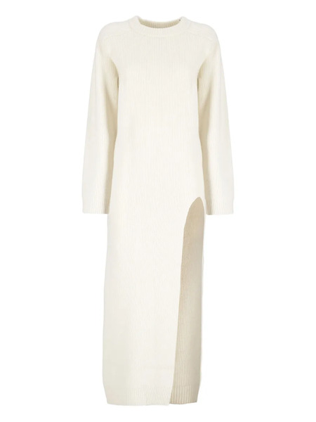  Laneus Knitted Midi Dress - Neutrals 