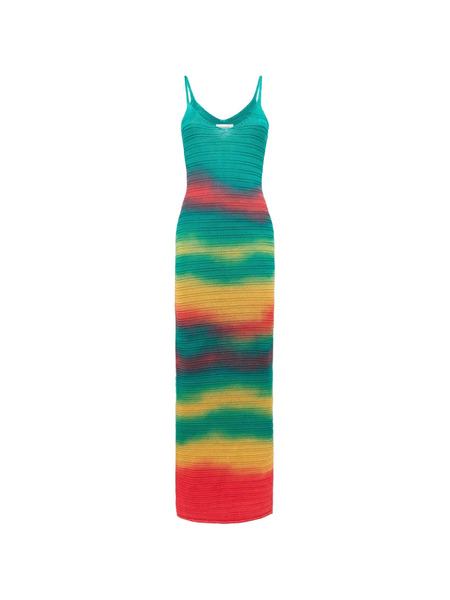  Laneus Knitted Sleeveless Dress - Green 