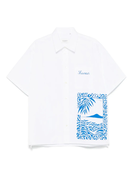  Laneus Logo-print Shirt - White 