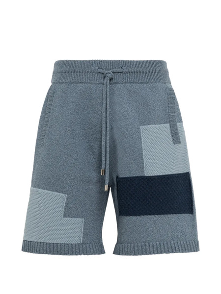  Laneus Patchwork Shorts - Blue 