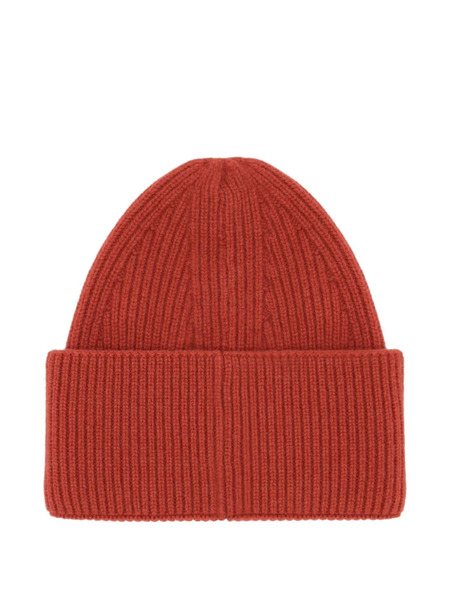  Laneus Ribbed Knit Beanie - Orange 