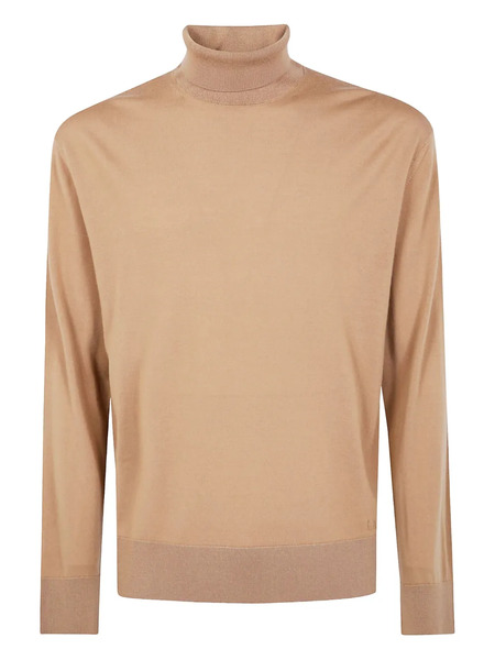  Laneus Roll-neck Merino Jumper - Neutrals 