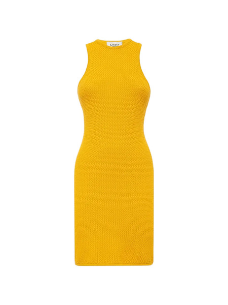  Laneus Sleeveless Knitted Dress - Yellow 