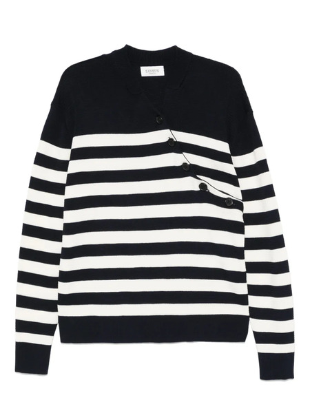  Laneus Striped Sweater - Blue 