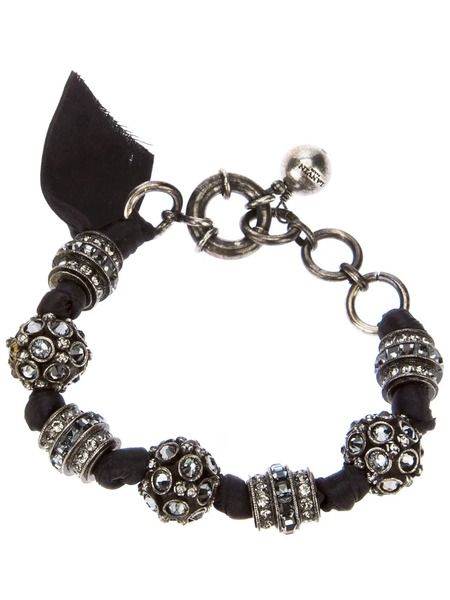  Lanvin Beaded Chunky Bracelet - Metallic 