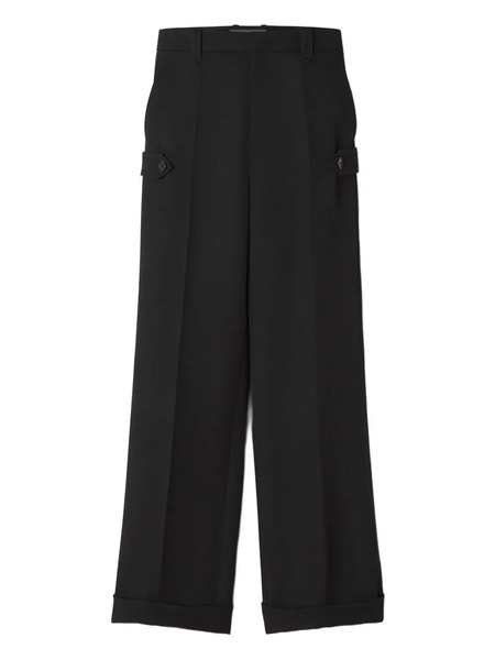 Lanvin Button-details Trousers - Black 