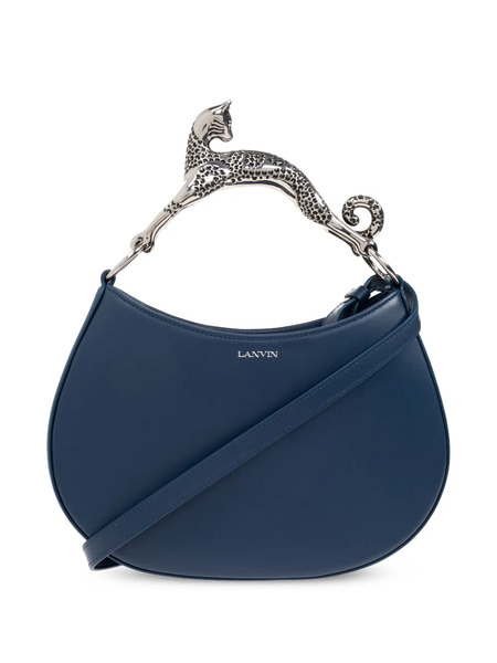  Lanvin Cat-handle Leather Tote Bag - Blue 