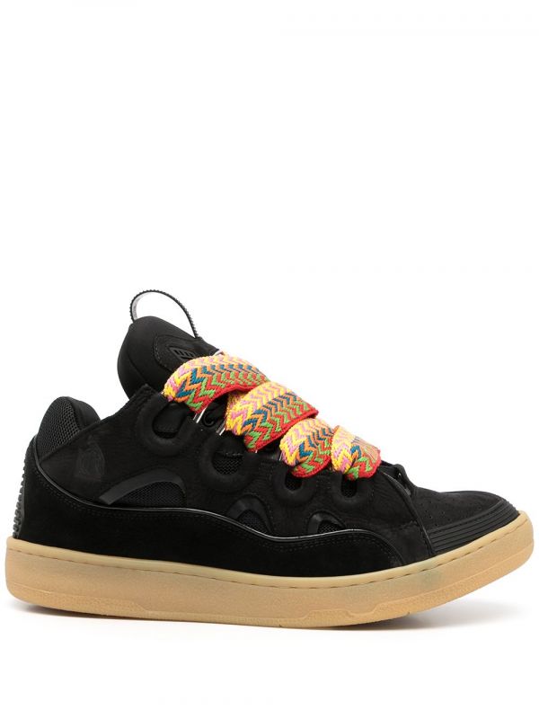  Lanvin Chunky Lace-up Sneakers - Black 