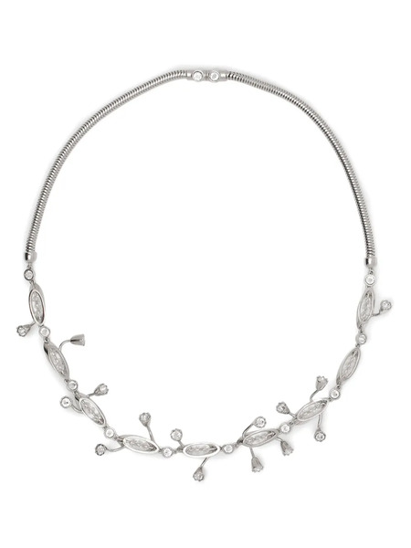  Lanvin Crystal-embellished Necklace - Silver 