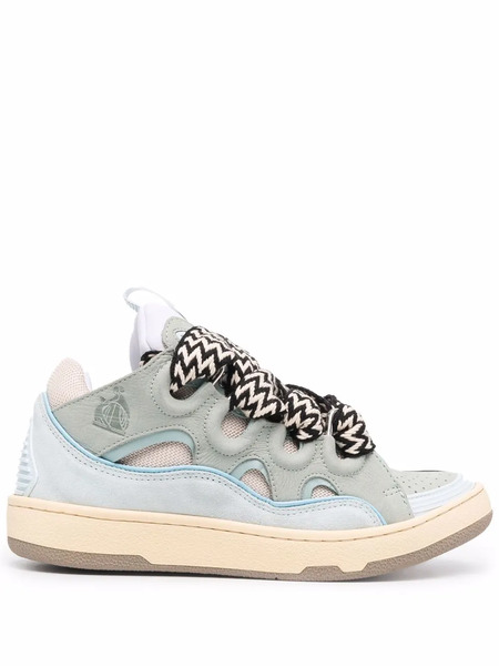  Lanvin Curb Lace-up Sneakers - Blue 