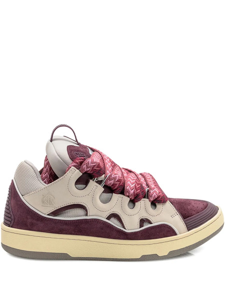  Lanvin Curb Lace-up Sneakers - Red 