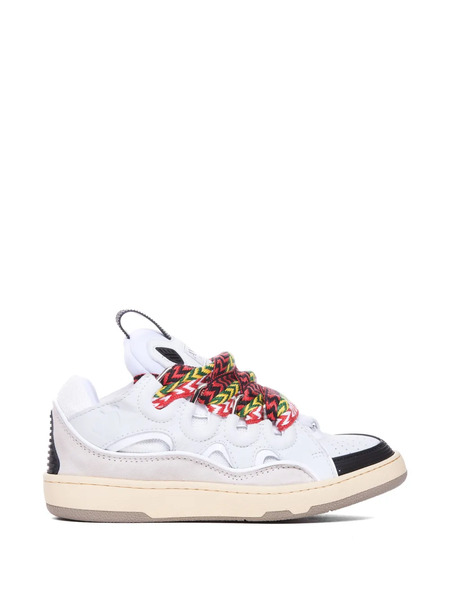  Lanvin Curb Round-toe Sneakers - White 