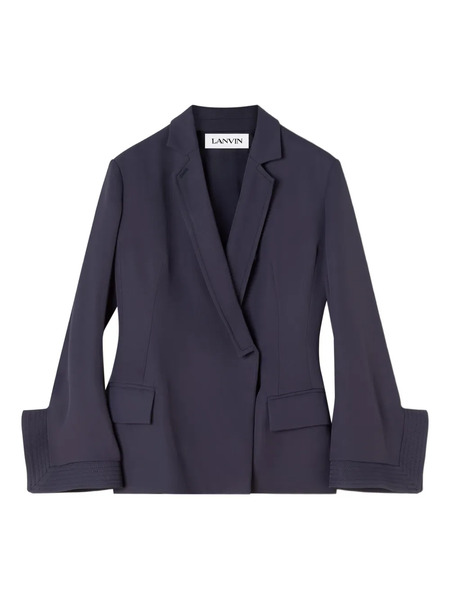  Lanvin Double-breasted Cuff-detail Blazer - Blue 