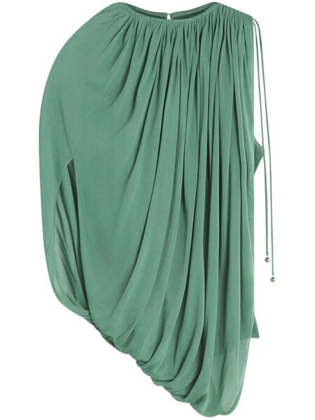  Lanvin Draped Jersey Top - Green 