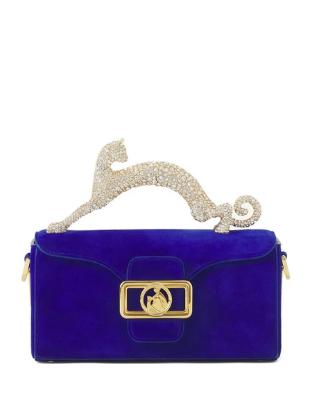  Lanvin Embellished Animal Chain Tote Bag - Blue 