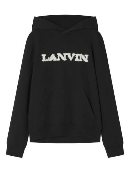  Lanvin Embroidered Hoodie - Black 