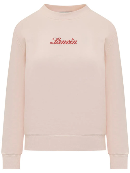  Lanvin Embroidered-logo Sweatshirt - Pink 