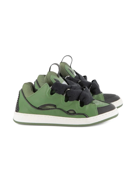  Lanvin Enfant Curb Panelled Sneakers - Green 