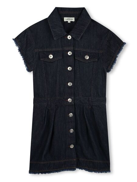  Lanvin Enfant Denim Dress - Blue 