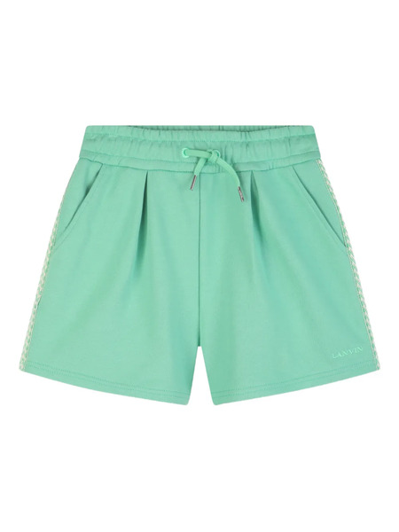  Lanvin Enfant Drawstring Trim Shorts - Green 