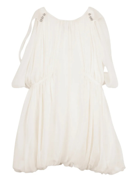  Lanvin Enfant Gathered Dress - White 