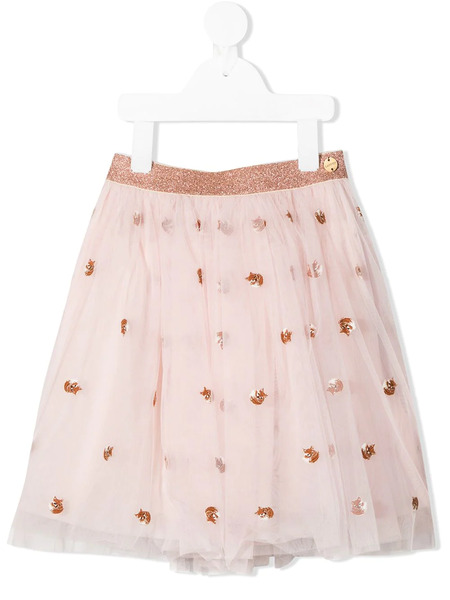  Lanvin Enfant Gold Glitter Tutu - Pink 
