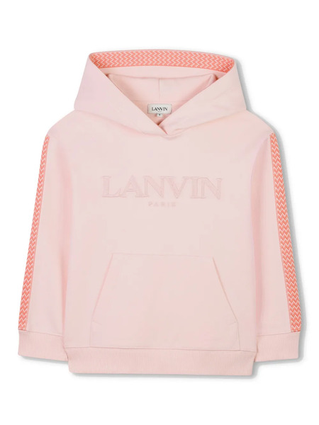  Lanvin Enfant Logo-appliqué Hoodie - Pink 