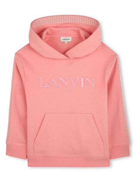  Lanvin Enfant Logo-embroidered Hoodie - Pink 