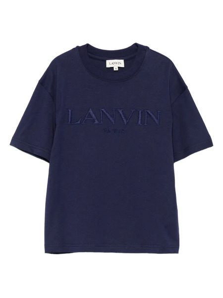  Lanvin Enfant Logo-embroidered T-shirt - Blue 