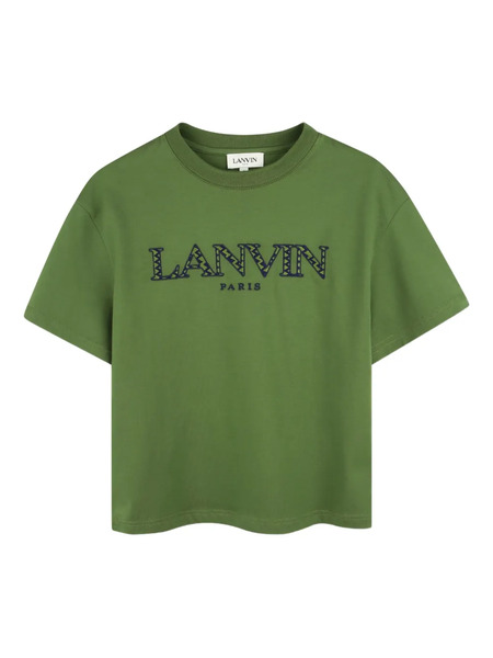  Lanvin Enfant Logo-embroidered T-shirt - Green 