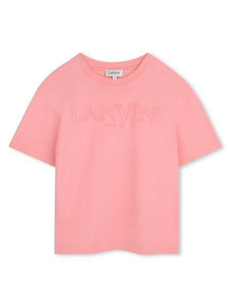  Lanvin Enfant Logo-embroidered T-shirt - Pink 