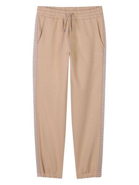  Lanvin Enfant Logo-embroidered Track Pants - Neutrals 