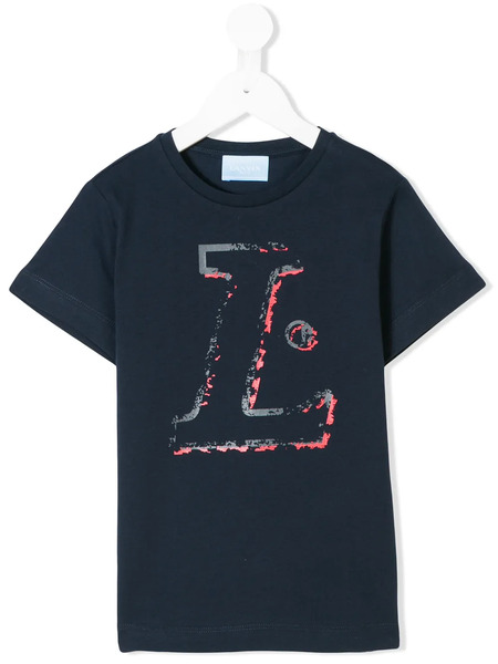  Lanvin Enfant Logo Print T-shirt - Blue 