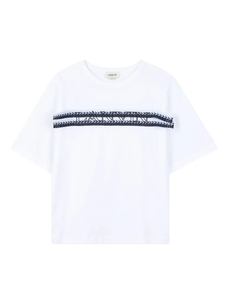  Lanvin Enfant Round-neck T-shirt - White 