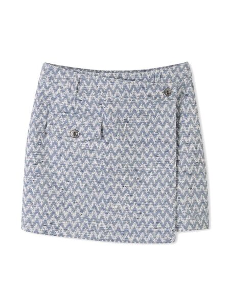  Lanvin Enfant Zigzag Mini Skirt - White 