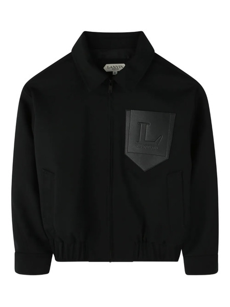  Lanvin Enfant Zip-up Jacket - Black 