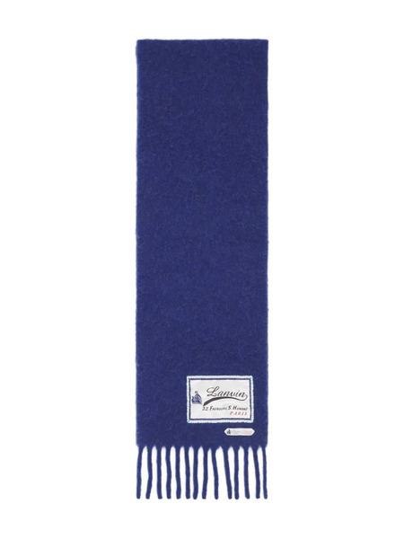  Lanvin Fringed Scarf - Blue 