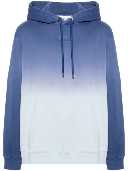  Lanvin Gradient-effect Cotton Hoodie - Blue 