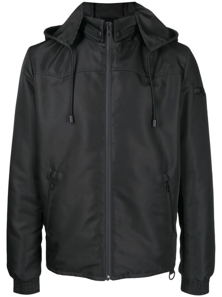  Lanvin Graphic-print Hooded Jacket - Black 