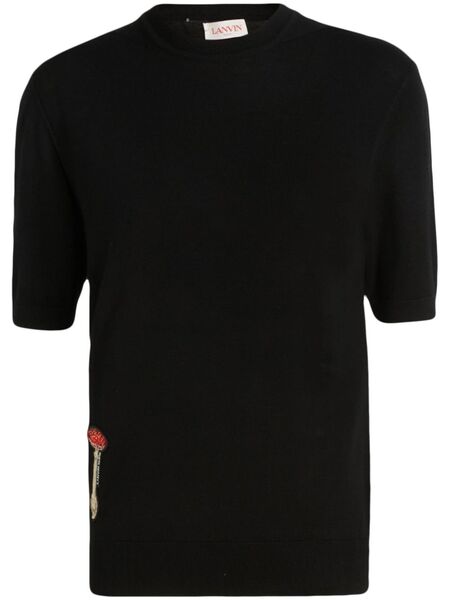  Lanvin Graphic Print T-shirt - Black 