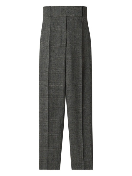  Lanvin High-waisted Checked Trousers - Grey 