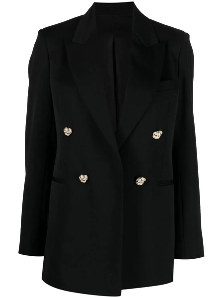  Lanvin Jewel-buttons Open-front Blazer - Black 