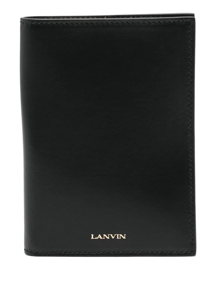  Lanvin Leather Passport Holder - Black 