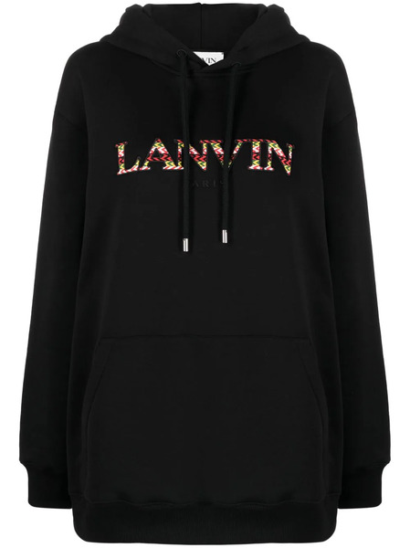  Lanvin Logo-embroidered Hoodie - Black 