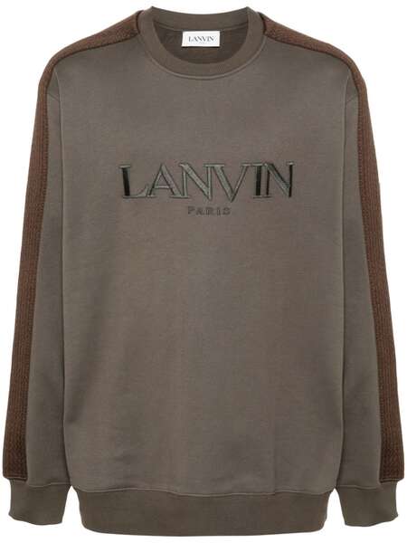  Lanvin Logo-embroidered Sweatshirt - Green 