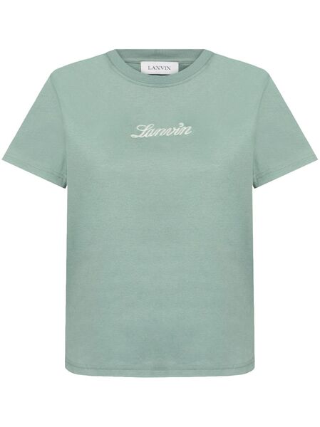  Lanvin Logo-embroidered T-shirt - Green 