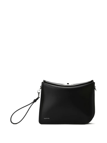  Lanvin Logo-plaque Clutch Bag - Black 