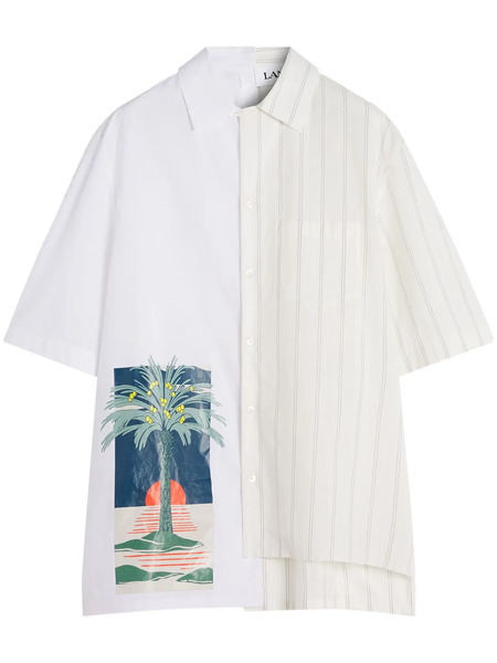  Lanvin Panelled Shirt - White 